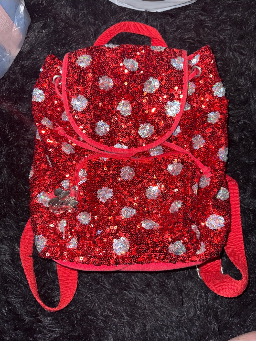 Disney Minnie Mouse Sequence Bookbag/Backpack!!